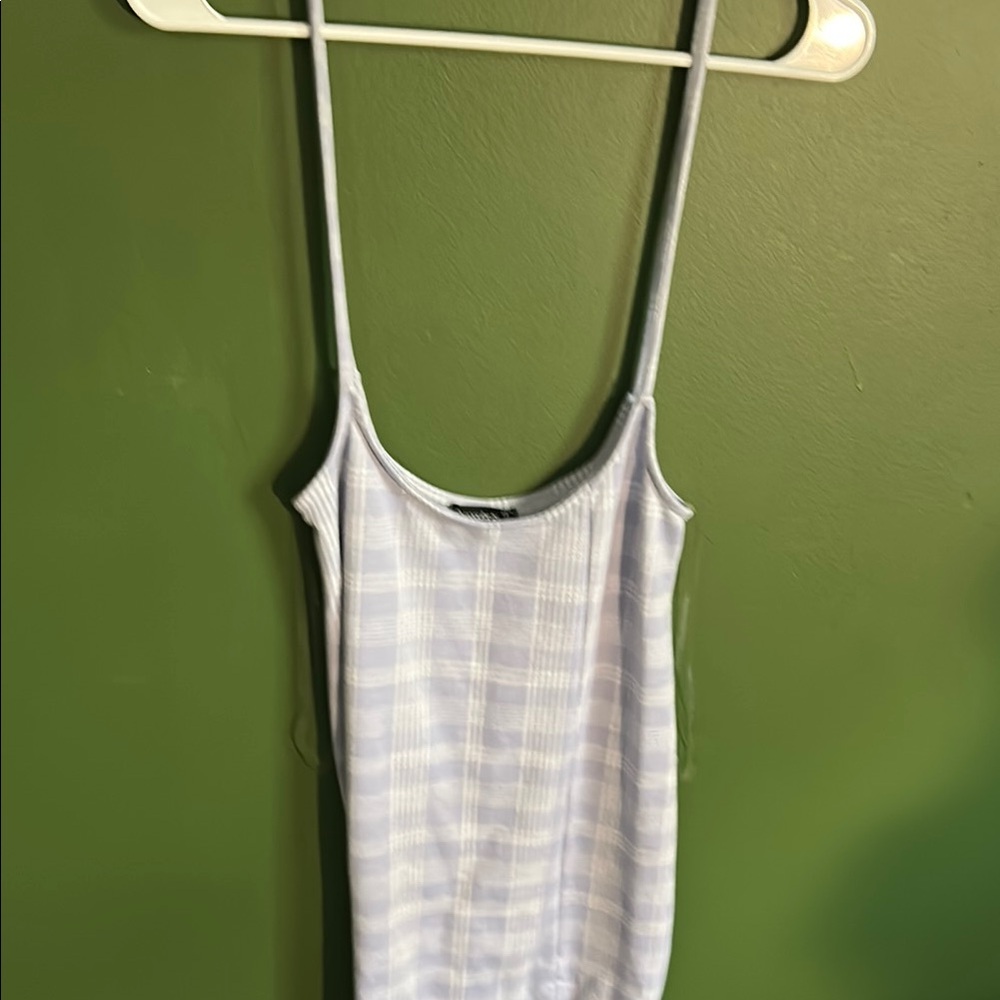 White Sleeveless Fitted Mini Dress